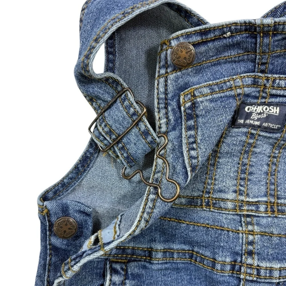 Oshkosh B’gosh Toddler Stretch Denim Adjustable Straps Overalls